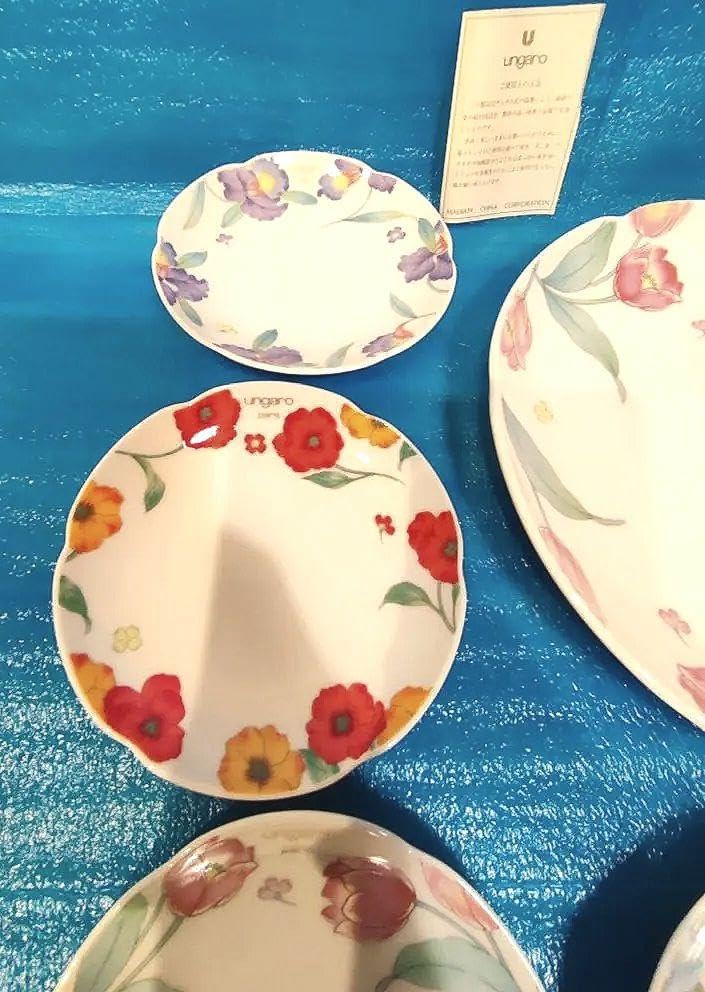 新品】ウンガロ プレートセット 花柄 大皿1枚➕小皿5枚セット 皿